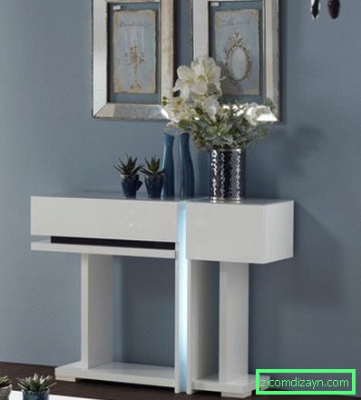 modern-white-console-table-for-коридор