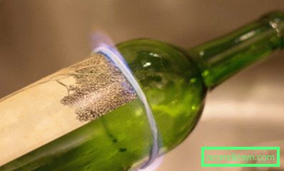 Як обрізати скляну пляшку